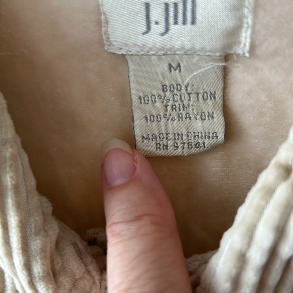 J Jill size M cream jacket - Picture 3 of 7